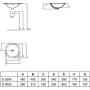 IDEAL STANDARD CONNECT - LAVABO 480 MM DA INCASSO SOTTOPIANO ROTONDO