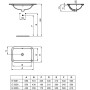 IDEAL STANDARD CONNECT - LAVABO 420 MM DA INCASSO SOTTOPIANO RETTANGOLARE