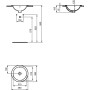 IDEAL STANDARD CONNECT - LAVABO 380 MM DA INCASSO SOPRAPIANO S/FORO RUBINETTERIA