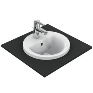 IDEAL STANDARD CONNECT - LAVABO 380 MM DA INCASSO SOPRAPIANO C/FORO RUBINETTERIA