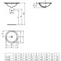 IDEAL STANDARD CONNECT - LAVABO 380 MM DA INCASSO SOTTOPIANO