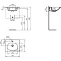IDEAL STANDARD TESI LAVABO TOP 500MM BIANCO LUCIDO