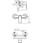 IDEAL STANDARD CERAMIX MISCELATORE ESTERNO PER DOCCIA