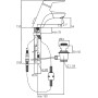 IDEAL STANDARD CERAMIX BLU MISCELATORE LAVABO C/BOCCA ESTRAIBILE
