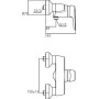 IDEAL STANDARD CERAMIX BLU MISCELATORE ESTERNO PER DOCCIA