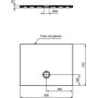 IDEAL STANDARD STRADA PIATTO DOCCIA ULTRASOTTILE 90X70 IN CERAMICA ANTISCIVOLO