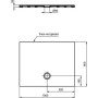 IDEAL STANDARD STRADA PIATTO DOCCIA 100x80 ULTRASOTTILE IN CERAMICA ANTISCIVOLO