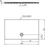 IDEAL STANDARD STRADA PIATTO DOCCIA 140x80 ULTRASOTTILE IN CERAMICA ANTISCIVOLO