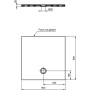 IDEAL STANDARD STRADA PIATTO DOCCIA 90x90 ULTRASOTTILE IN CERAMICA ANTISCIVOLO