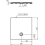 IDEAL STANDARD STRADA PIATTO DOCCIA 80x80 ULTRASOTTILE IN CERAMICA ANTISCIVOLO