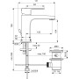 IDEAL STANDARD CERAFINE D MISCELATORE LAVABO H.104 MM