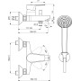 IDEAL STANDARD CERAFINE D MISCELATORE ESTERNO PER DOCCIA C/DOCCETTA