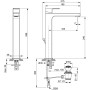 IDEAL STANDARD EDGE MISCELATORE LAVABO DA APPOGGIO SU PIANO H.240 MM C/SCARICO