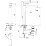 IDEAL STANDARD EDGE MISCELATORE LAVABO DA APPOGGIO SU PIANO H.240 MM C/SCARICO E BLUESTART