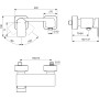 IDEAL STANDARD EDGE MISCELATORE ESTERNO PER DOCCIA