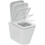 IDEAL STANDARD BLEND CUBE VASO FILO PARETE AQUABLADE C/FISSAGGI NASCOSTI S/SEDILE BIANCO LUCIDO