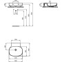 IDEAL STANDARD LINDA-X LAVABO 50X48 CM S/TROPPOPIENO S/FORI