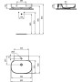 IDEAL STANDARD LINDA-X LAVABO 60 CM S/TROPPOPIENO 1 FORO