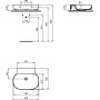 IDEAL STANDARD LINDA-X LAVABO 60 CM S/TROPPOPIENO S/FORO