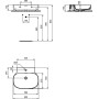 IDEAL STANDARD LINDA-X LAVABO 60 CM C/TROPPOPIENO 1 FORO