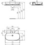 IDEAL STANDARD LINDA-X LAVABO 75 CM S/TROPPOPIENO 3 FORI