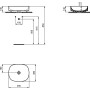 IDEAL STANDARD LINDA-X LAVABO DA APPOGGIO OVALE 45 S/TROPPOPIENO S/FORO