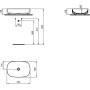 IDEAL STANDARD LINDA-X LAVABO DA APPOGGIO OVALE 55 CM S/TROPPOPIENO S/FORO