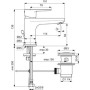 IDEAL STANDARD CERAFINE O MISCELATORE LAVABO H.84 MM C/SCARICO
