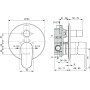 IDEAL STANDARD CERAFINE O MISCELATORE AD INCASSO PER VASCA/DOCCIA