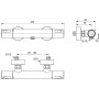 IDEAL STANDARD CERATHERM T50 MISCELATORE TERMOSTATICO ESTERNO PER DOCCIA