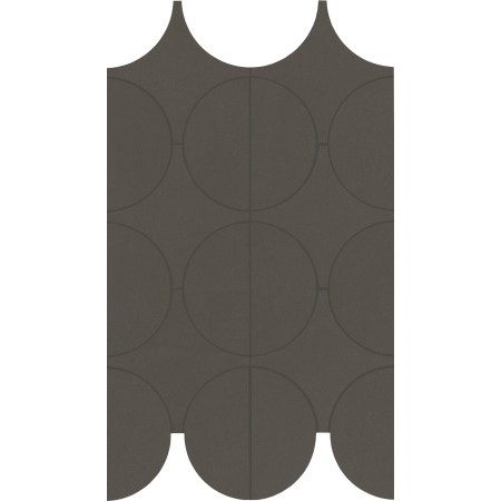 MARAZZI CEMENTUM CARBON MOSAICO CERCHI 23.8X41.4