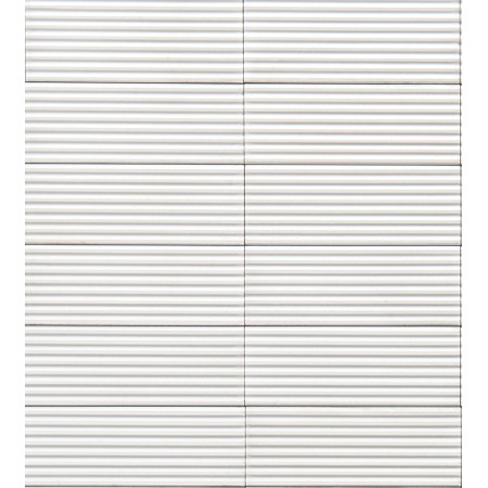 MARAZZI CROGIOLO_RICE BIANCO STRUTT. PLEAT 3D LUX 7,5X20