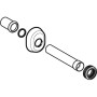 GEBERIT KIT CANNOTTO CON ROSONE BIANCO
