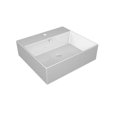 GSG ZENITH Lavabo Bordo Fino Cm 60 Monoforo Bianco Lucido