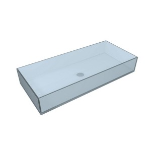 GSG Glass Lavabo In Vetro Cm. 80 - Trattamento Anticalcare I