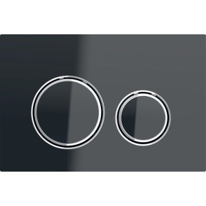 GEBERIT SIGMA 21 PLACCA VETRO NERO