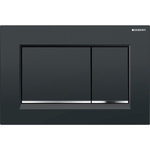GEBERIT SIGMA 30 PLACCA NERO LUCIDO CROMO NERO