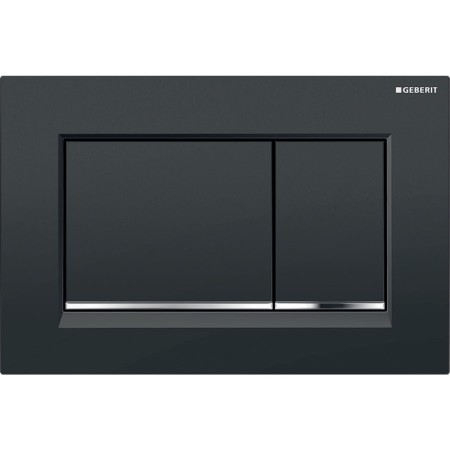 GEBERIT SIGMA 30 PLACCA NERO LUCIDO CROMO NERO