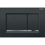 GEBERIT SIGMA 30 PLACCA NERO LUCIDO CROMO NERO