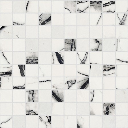 FLORIM - FLOOR GRES B&W MOSAICO BREACH HIGH-GLOSSY 30X30
