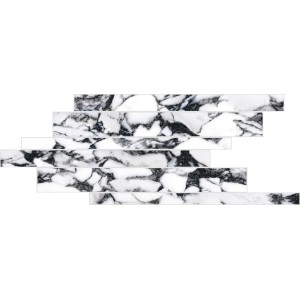 FLORIM - FLOOR GRES B&W LISTELLO SFALSATO PEBBLE HIGH-GLOSSY 21X40