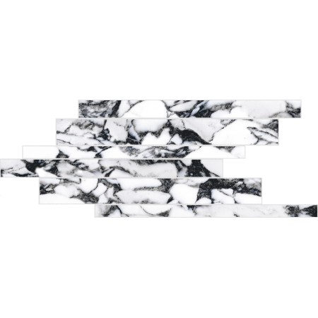 FLORIM - FLOOR GRES B&W LISTELLO SFALSATO PEBBLE HIGH-GLOSSY 21X40