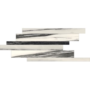 FLORIM - FLOOR GRES B&W LISTELLO SFALSATO FALL HIGH-GLOSSY 21X40
