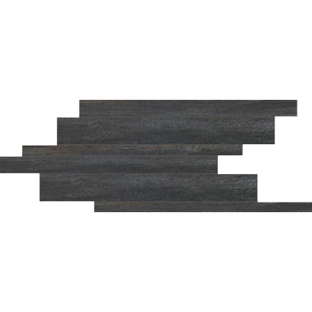FLORIM - FLOOR GRES WALKS/1.0 MODULO LISTELLO SFALSATO BLACK NATURALE 21X40