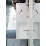 ARBI SKY ONDINA COMPOSIZIONE 05 FINITURA OLMO CHIARO L140.6 CM P50.5 CM CON VASCA INTEGRATA IN CRISTALOLANT