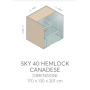 Effe By Effegibi SKY 40 SAUNA DIMENSIONI 170X130X201 IN ASPEN TERMOTRATTATO
