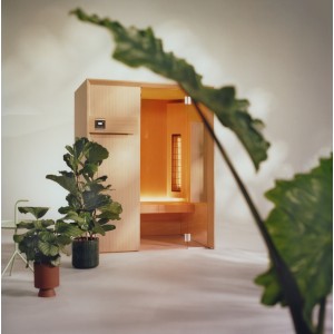Effe By Effegibi IDEA IR 1000 SAUNA INFRAROSSI DIMENSIONI 132X100X201 HEMLOCK CANADESE
