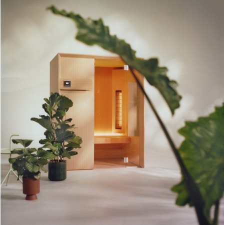 Effe By Effegibi IDEA IR 1000 SAUNA INFRAROSSI DIMENSIONI 132X100X201 HEMLOCK CANADESE