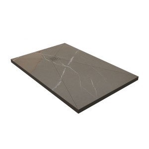 DISENIA BLADE PIATTO DOCCIA LAMINAM PIETRA PIASENTINA TAUPE OPACO