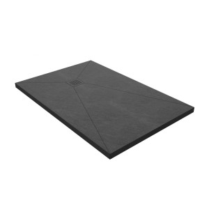 DISENIA BLADE PIATTO DOCCIA LAMINAM ARDESIA NERO A SPACCO